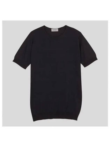 Belden knit t shirt navy - JOHN SMEDLEY - BALAAN 1