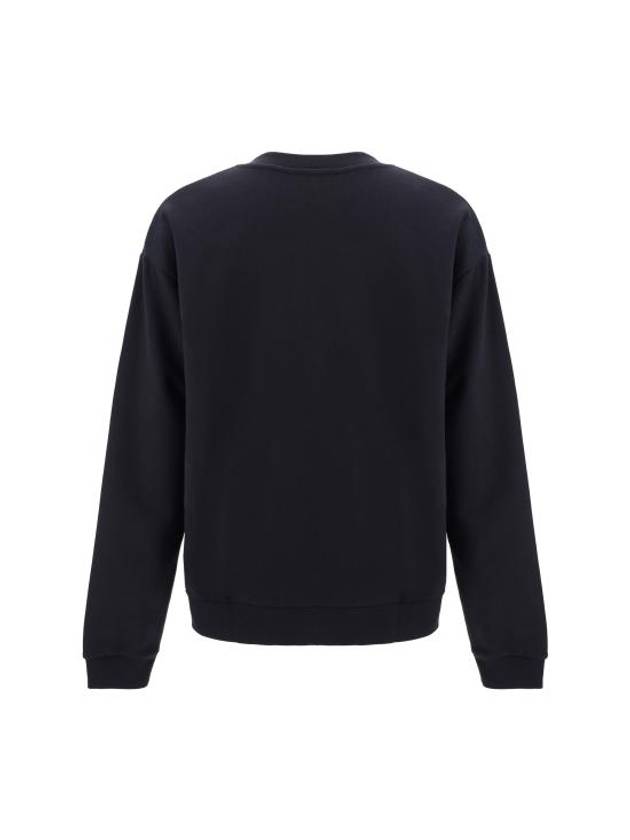 Fur Effect Logo Cotton Sweatshirt Black - MARNI - BALAAN 3