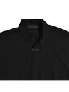 Essential  Pique Long Sleeve Polo Shirt Black - FEAR OF GOD - BALAAN 5