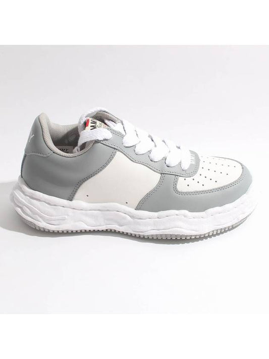 Wayne OG Sole Leather Low Top Sneakers Grey - MAISON MIHARA YASUHIRO - BALAAN.