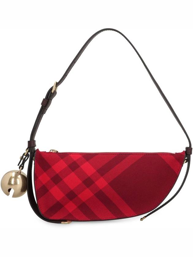 Shield Check Pattern Mini Shoulder Bag Red - BURBERRY - BALAAN 3