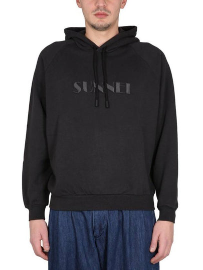 Embroidered Logo Hoodie Black - SUNNEI - BALAAN 2