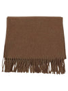 Fringe Cashmere Muffler Brown - MAX MARA - BALAAN 4