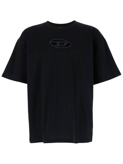 T Boxt OD Logo Cutout Short Sleeve T-Shirt Black - DIESEL - BALAAN 2