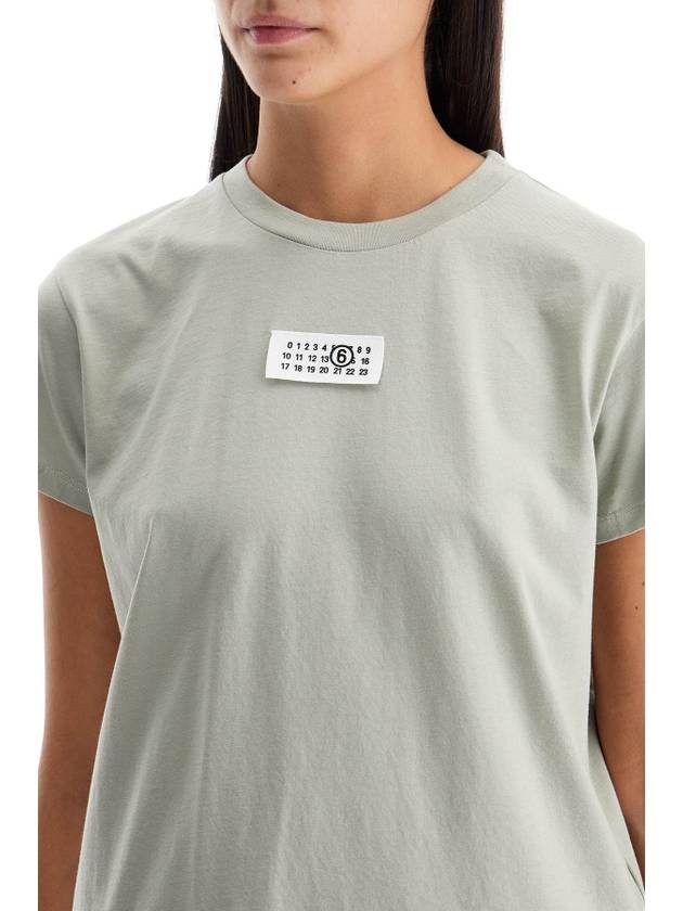 MM6 Maison Margiela Logo Patch Crew Neck T Shirt S52GC0326S24312 700 - MAISON MARGIELA - BALAAN 5