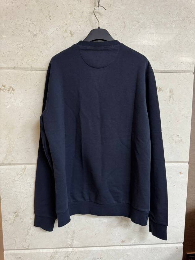 Zegna Leather Point Navy Sweatshirt 50 - ERMENEGILDO ZEGNA - BALAAN 4