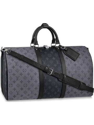 Keepall Bandouliere 50 Duffel Bag Grey - LOUIS VUITTON - BALAAN 1