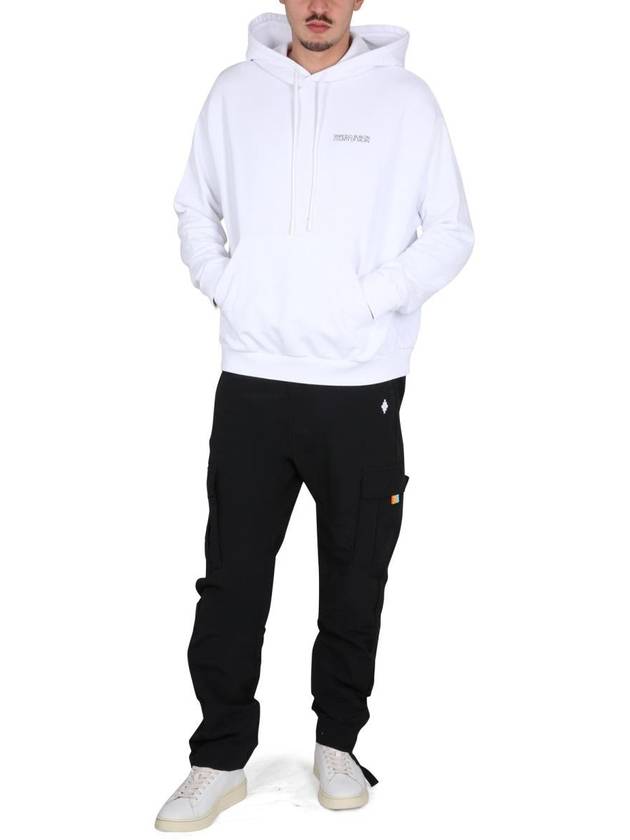 cross motif hood white - MARCELO BURLON - BALAAN 3