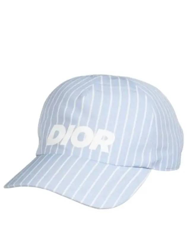 Logo Stripes Ball Cap Blue - DIOR - BALAAN 2