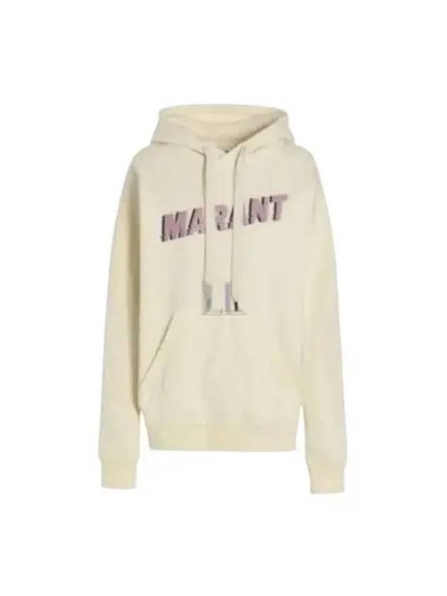 Mansel Logo Print Hoodie Vanilla - ISABEL MARANT - BALAAN 2