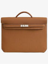 Kelly Depeche 36 Briefcase Togo Palladium Hardware Gold - HERMES - BALAAN 2