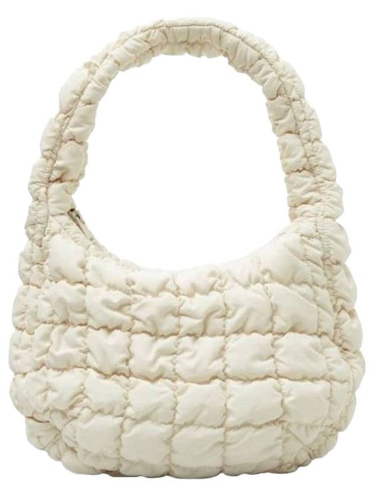 Quilted Mini Shoulder Bag Beige - COS - BALAAN 1