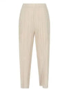 Thicker Bottoms 1 Wide Pants Cream - ISSEY MIYAKE - BALAAN 2