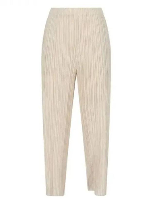 Thicker Bottoms 1 Wide Pants Cream - ISSEY MIYAKE - BALAAN 2