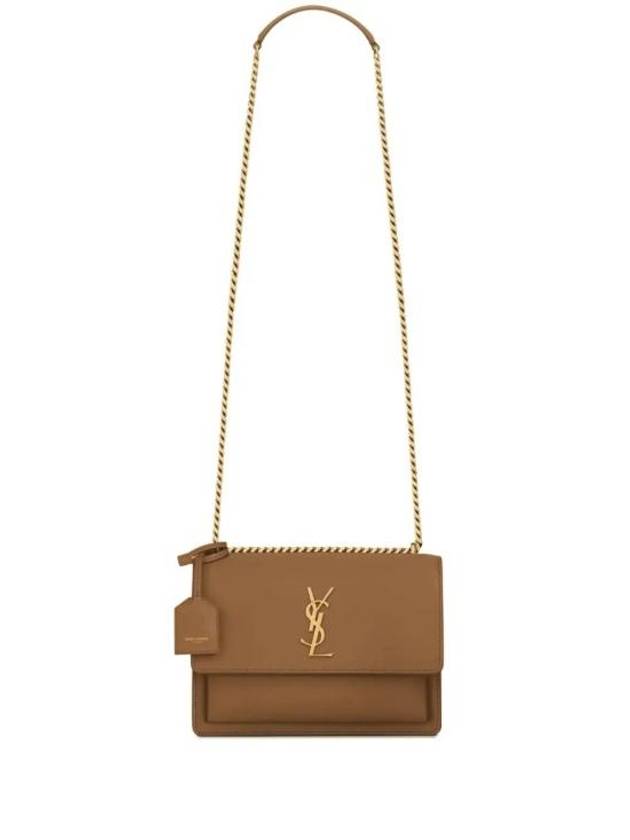 Monogram Sunset Medium Smooth Leather Cross Bag Fox - SAINT LAURENT - BALAAN 1