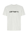 Script Short Sleeve T-Shirt White - CARHARTT WIP - BALAAN 1