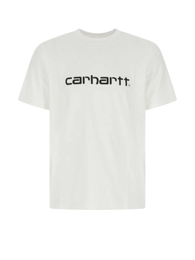 Script Short Sleeve T-Shirt White - CARHARTT WIP - BALAAN 1