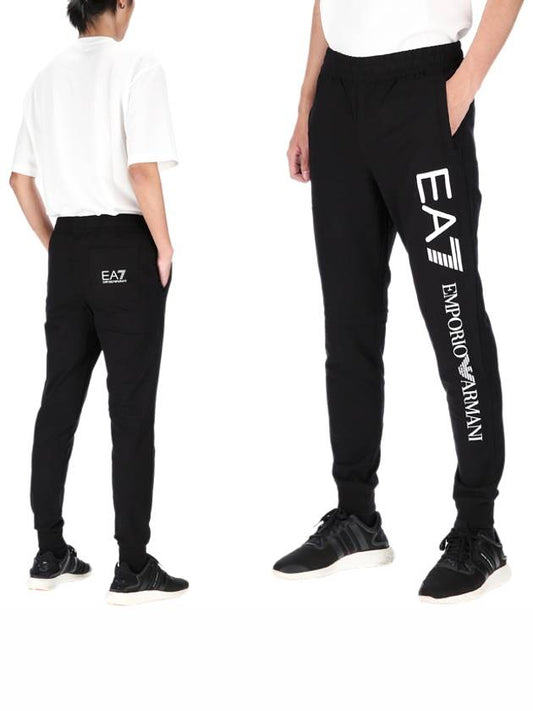 EA7 Logo Cotton Jogging Pants 8NPPC3 PJ05Z 0203 - EMPORIO ARMANI - BALAAN.