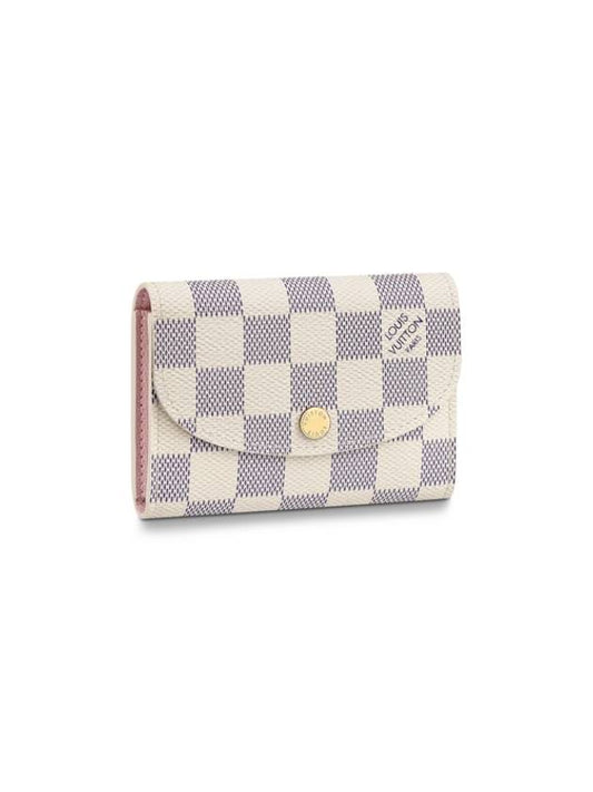 Louis Vuitton Rosalie Coin Purse Damier Azure Rose Ballerine Pink - LOUIS VUITTON - BALAAN 2