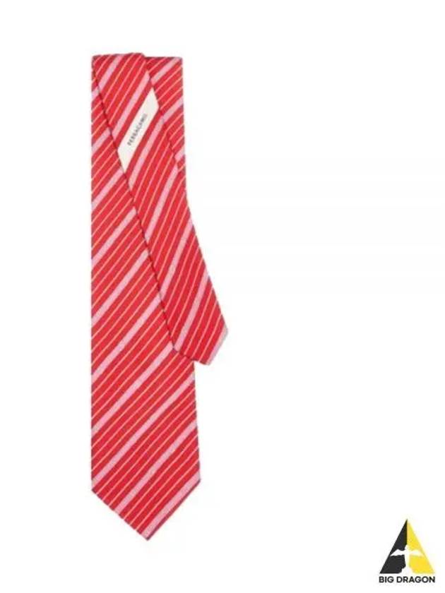 Gancini Print Silk Tie Red - SALVATORE FERRAGAMO - BALAAN 2