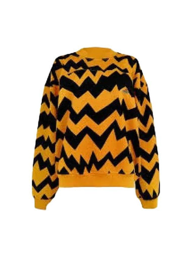 Fresh Crew Neck Cotton Sweatshirt Zig Zag - VIVIENNE WESTWOOD - BALAAN 1