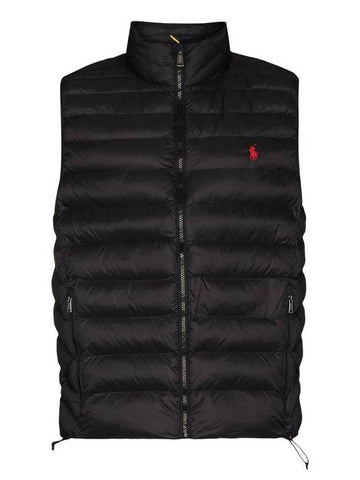 Logo String Padded Vest Black - POLO RALPH LAUREN - BALAAN 1