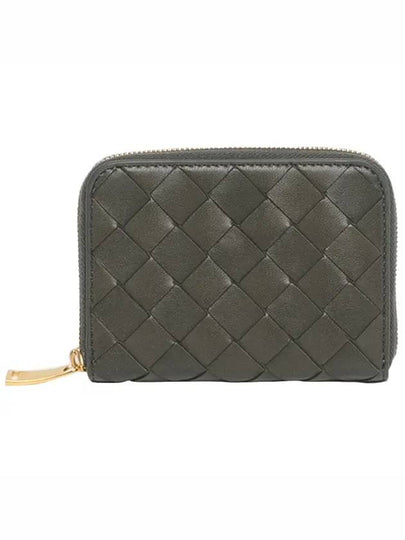 Intrecciato Zipped Coin Wallet Dark Green - BOTTEGA VENETA - BALAAN 2