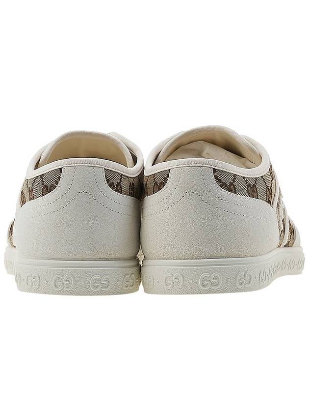 GG Low Top Sneakers Beige Ebony - GUCCI - BALAAN 5