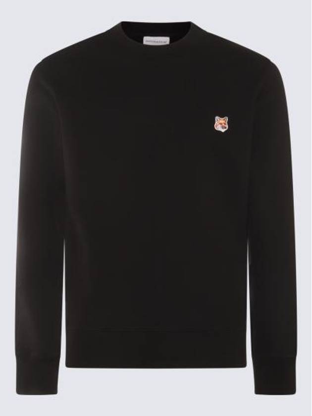 Fox Head Patch Regular Sweatshirt Black - MAISON KITSUNE - BALAAN 3