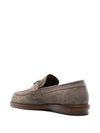 Seal Plaque Suede Loafers Brown - ALEXANDER MCQUEEN - BALAAN 5