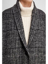 ELAYO wool check coat black 20AMA0770 20A022E - ISABEL MARANT - BALAAN 5