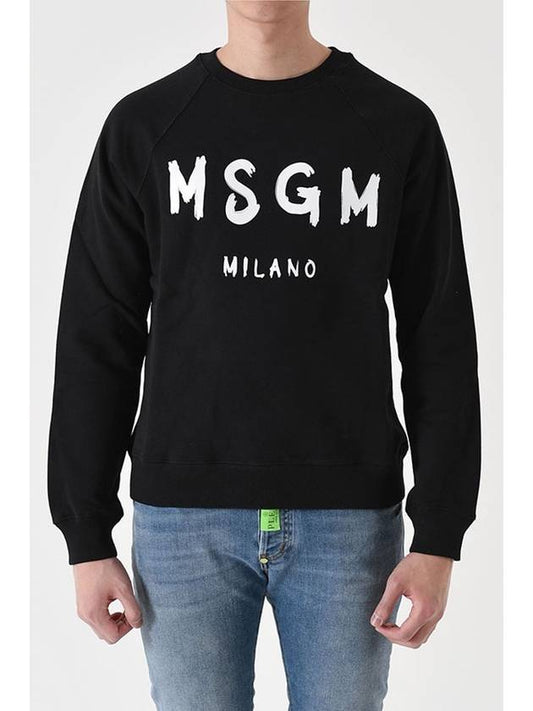 Women's Logo Sweatshirt Black - MSGM - BALAAN 2