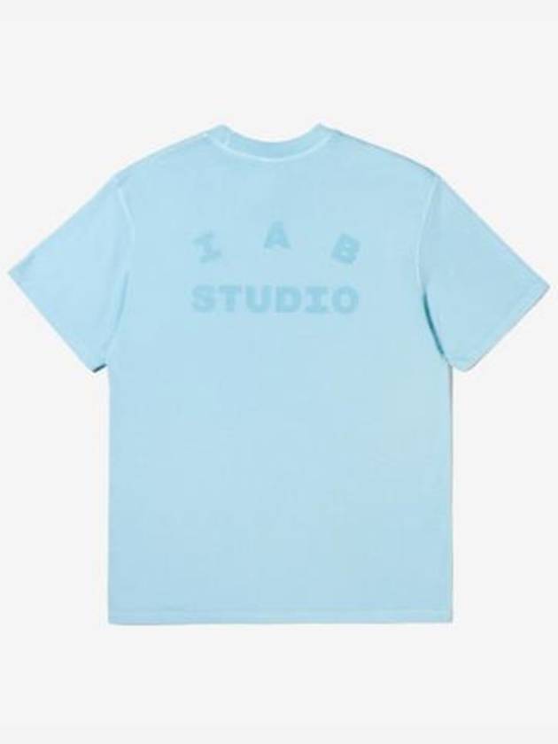 Logo Short Sleeve T-Shirt Blue - IAB STUDIO - BALAAN 2