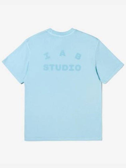 Logo Short Sleeve T-Shirt Blue - IAB STUDIO - BALAAN 2