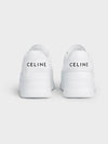 Wedge Outsole Block Low Top Sneakers Optic White - CELINE - BALAAN 4