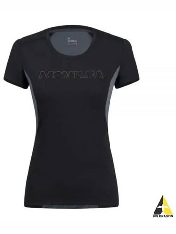 MONTURA logo t shirt woman MTGR30W 9093 RUN - MONTANA - BALAAN 1