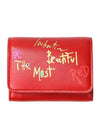 Loubi Gaga Mini Half Wallet Red - CHRISTIAN LOUBOUTIN - BALAAN 1