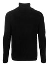 Lens Applique Ribbed Knit Turtleneck Black - CP COMPANY - BALAAN 2