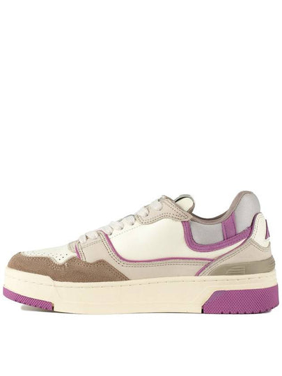 Autry Fuchsia Suede And Tobacco Nubuck Clc Low Sneakers - AUTRY - BALAAN 2