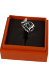 Medium Ever Chandal Enchaine Ring Sterling Silver - HERMES - BALAAN 4