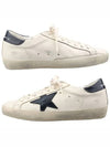 Superstar Beige Night Blue Heel Tab Sneakers - GOLDEN GOOSE - BALAAN 5