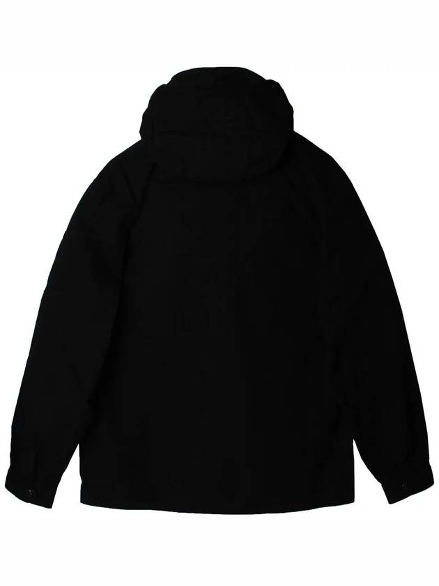 Men's Lens Wappen Hooded Anorak Black - CP COMPANY - BALAAN 4