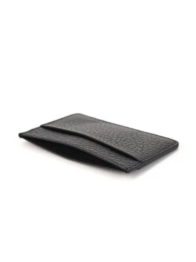 Grain Leather Stitch Card Wallet Black - MAISON MARGIELA - BALAAN 6