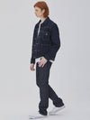 denim two-tuck pocket raw jacket navy - CORK - BALAAN 3