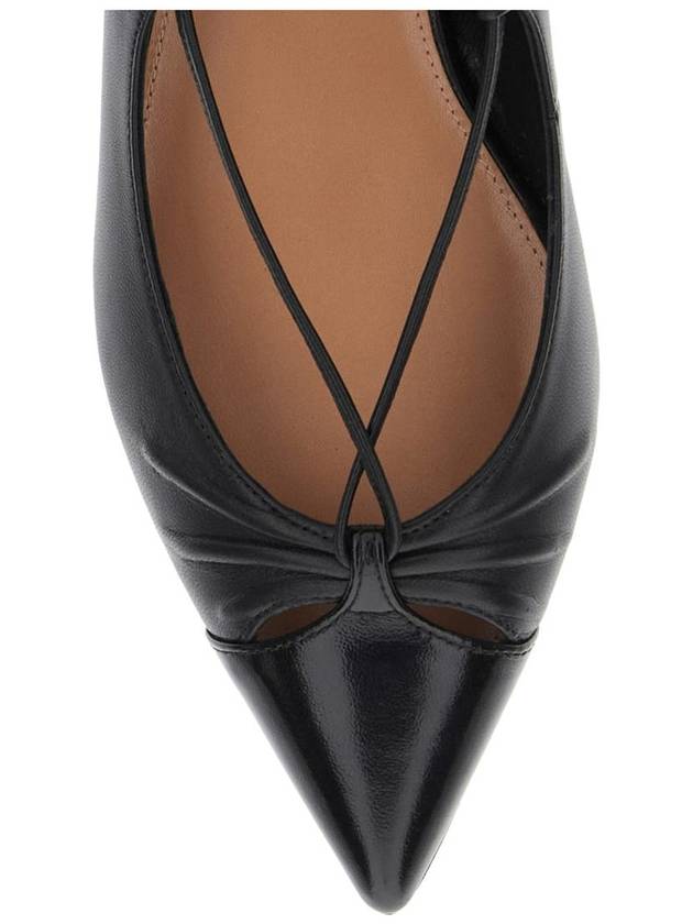 'Gabi' Ballet Shoes With Criss-Crossed Ankle Strap In Leather Woman - AQUAZZURA - BALAAN 4