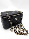 Classic Caviar Vanity Cross Bag Gold Plated Black - CHANEL - BALAAN 8