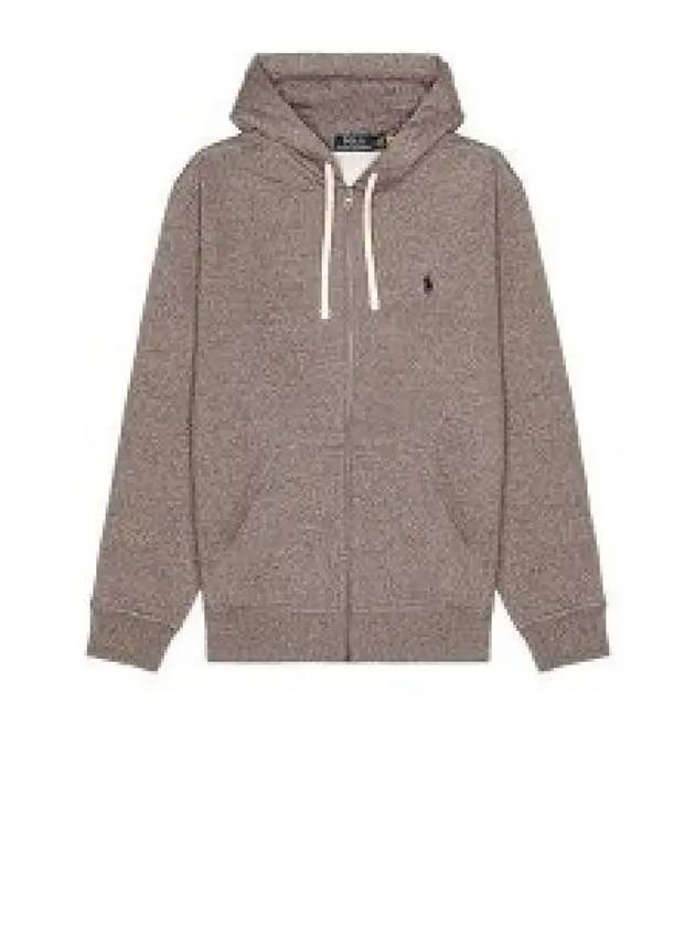 Classic Embroidered Logo Zip Up Hoodie Grey - POLO RALPH LAUREN - BALAAN 2