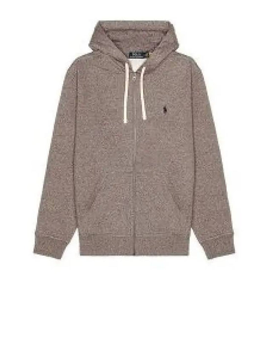 Classic Embroidered Logo Zip Up Hoodie Grey - POLO RALPH LAUREN - BALAAN 2