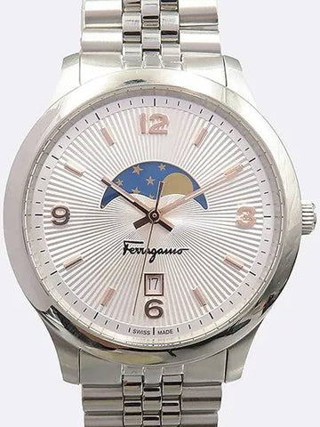 Ferragamo SFMN005 22 Duo Moon Phase 28MM Women s Steel Band Quartz Watch - SALVATORE FERRAGAMO - BALAAN 1