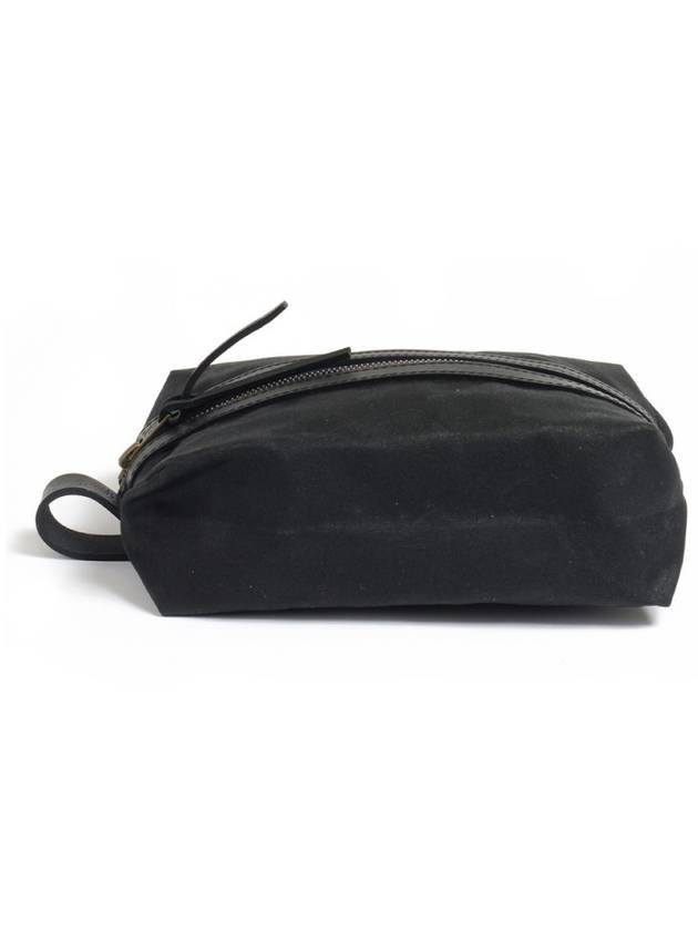 Jeju Pouch Wax Canvas Noir Black - BLEU DE CHAUFFE - BALAAN 2